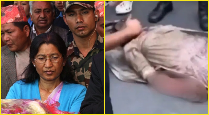 নেপালের সাবেক প্রধানমন্ত্রীর স্ত্রীকে ‘জীবন্ত পুড়িয়ে’ হত্যার খবর